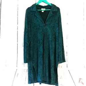 coldwater creek lace look long duster cardigan XL